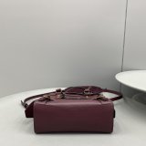 Best balenciaga cuag plain weave wine red