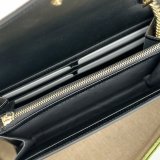 Gucci Copy GG Leather Chain Wallet Fake 781555 Bag