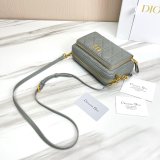 High Quality Dior Caro Bag Brown Supple Cannage Calfskin Fashion