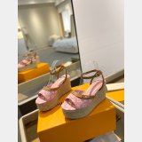 Best LOUIS VUITTON Helios Wedge Sandal