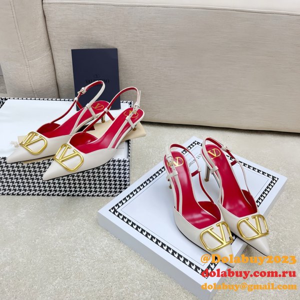 Valentino 1:1 Mirror Slingback Garavani Vlogo Pumps Wholesale Shoes