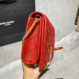 Duplicates Saint Laurent Becky Large chain bag in quilted lambskin