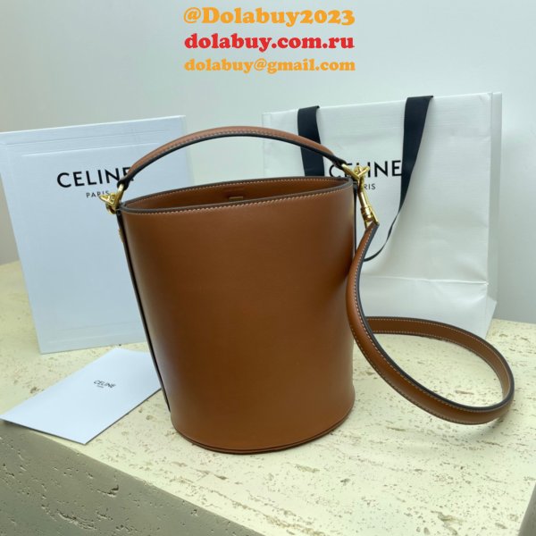 UK Celine Perfect Perfect Quality Teen Bucket Triomphe Bag