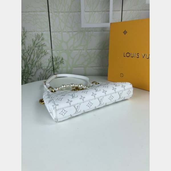 Cheaps Louis Vuitton Damier Azure Galliera PM 6505 White Bag