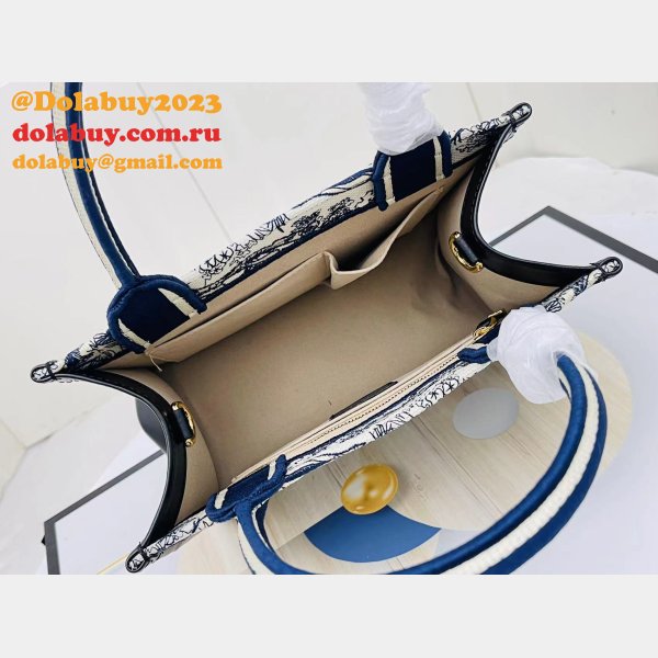 Copy Dior Book tote with strap new 1286 all size