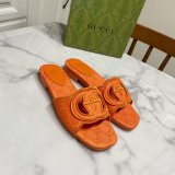 1:1 Mirror GUCCI INTERLOCKING G CUT-OUT SANDAL FLAT