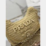 Wholesale Fashion 1:1 Mirror Prada Hobo raffia handbag