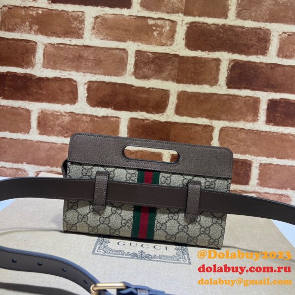Gucci Top Quality Ophidia Ebony GG Supreme Belt 704196 Bag Store