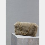 YSL KATE DOUBLE BREAD SUEDE & RABBIT FUR small 22CM BAG Luxury