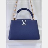 Louis Vuitton M48865 Dark Blue Light Flower Chain Capucines UK Handbag