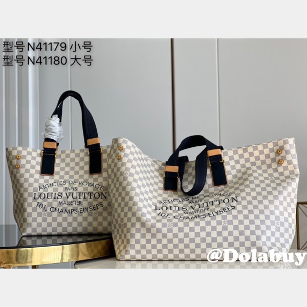 1:1 AAAA Louis Vuitton Damier Azur Canvas 1:1 Mirror N41180/N41179Bag