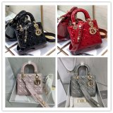 Knockoff DIOR LADY MY ABC Wholesale PATENT LEATHER HANDBAG 20cm