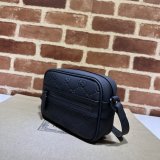 Gucci 1:1 GG Rubber-effect 771321 Shoulder Black Best Bag