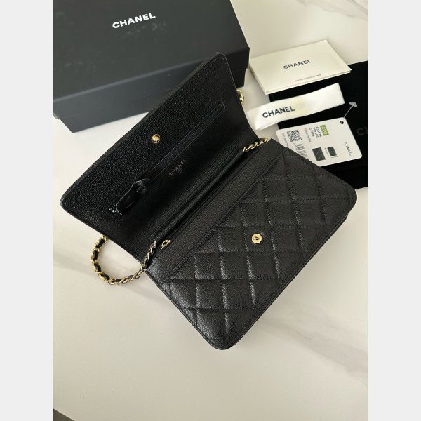 CLASSICAL Perfect CC WOC SMALL CAVIAR LEATHER CHAIN BAG