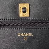 Best Top Wallet On Chain 1:1 Mirror AP4062 Black UK Bag