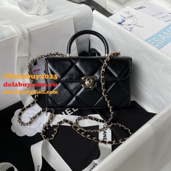 Top Quality UKs Shiny Box Tote 1:1 Mirror AS4469 Bag