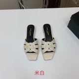 Tribute Mules Vegetable-Tanned Leather Saint Laurent Fake Shoes