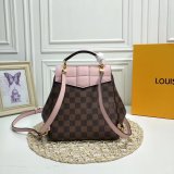 Louis Vuitton Clapton Backpack Damier Ebene N42262 Brown/Pink Copy