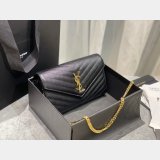 Top Sales Top Quality Saint Laurent 377828 Matelasse Chain Wallet Cassandre