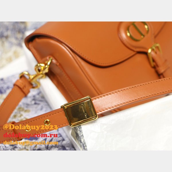 Copy Luxury Dior Bobby Bag Brown Box Calfskin