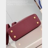 Capucines 1:1 Mirror M25128 Purple-Red Louis Vuitton Fashion Handbag