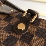 AAA+ Fake Louis Vuitton Siena MM Damier Ebene Brown