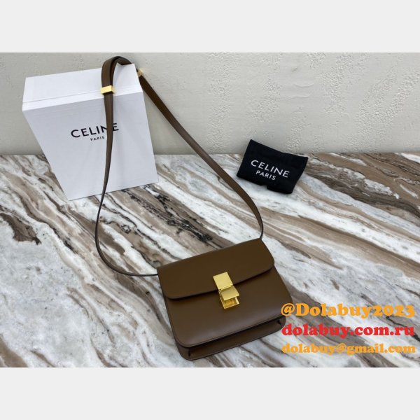 Replica Celine Designer Teen Classic Box Brown Bag