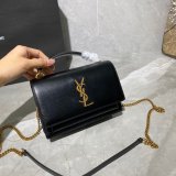 Buy AAA+ YSL Sunset 19cm Bags Online Black