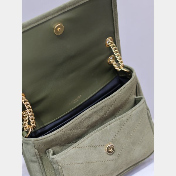 Buy Best YSL Niki 22CM 633151 Luxurys High Quality ArmyGreen Bag