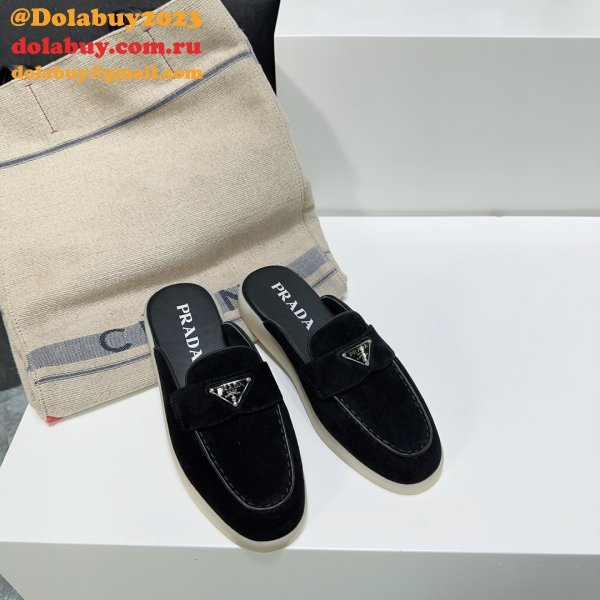 Wholesale Wholesale Prada 1:1 Designer Saint-Tropez Loafers Shoes