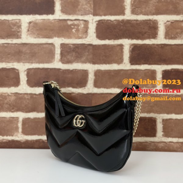 Copy GG Marmont Gucci 777263 Knockoff Shoulder Black Bag