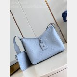 Designer Louis Vuitton CarryAll M46288 Replica Embossing Blue Bag