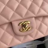 CC Copy 25.5CM Classic Flap Bag Caviar Leather A01112 Pink