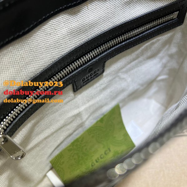 We Offer High-Quality Copy Black Gucci Signature Messenger 406410 Bag