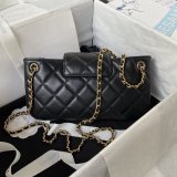 AAA+ 1:1 Mirror AS4611 Baguette Black Bags Online Sale