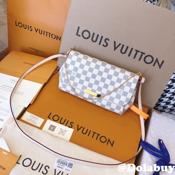 High Quality Louis Vuitton Damier Azur Canvas Favorite PM N41277 Designer