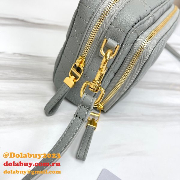 High Quality Dior Caro Bag Brown Supple Cannage Calfskin Fashion