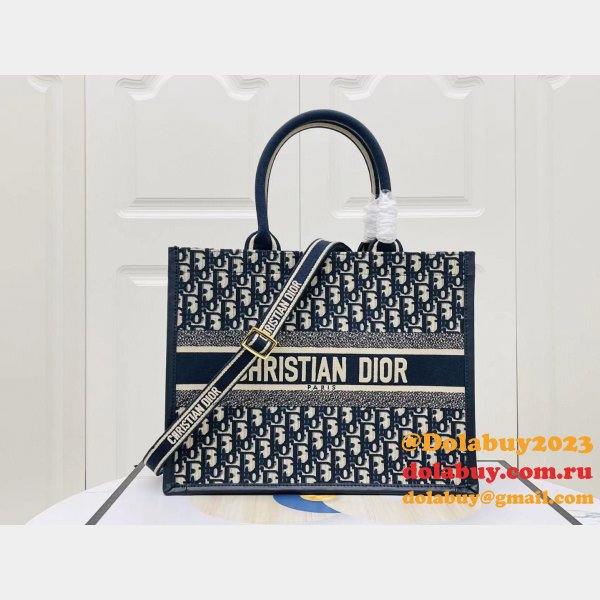 Copy Dior Book tote with strap new 1286 all size