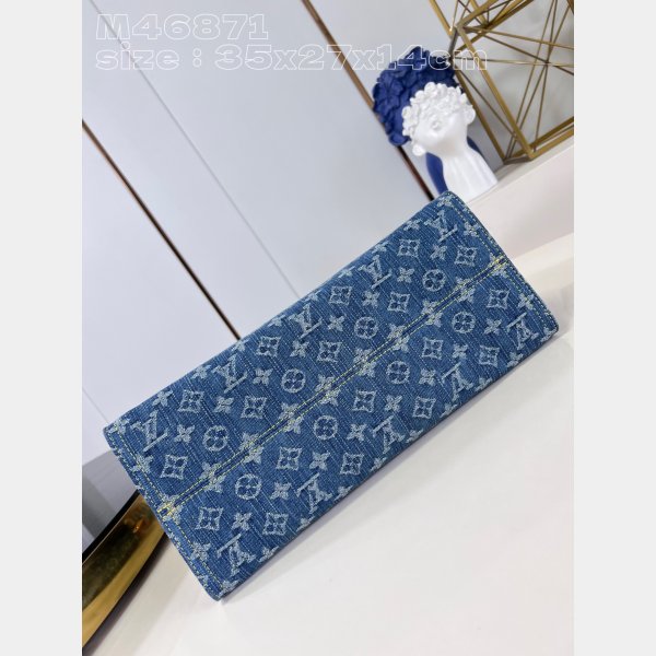 OnTheGo Louis Vuitton High Quality bag Monogram Denim M46871 Handbag