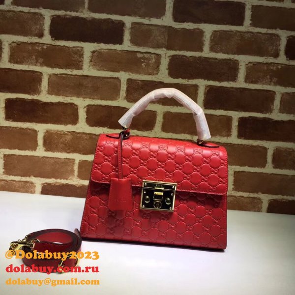 Copy Gucci Best GG Supreme Padlock Small Top Handle 453188 Bag