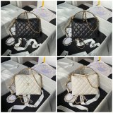 Duplicate Shop Luxury AP4066 Black/White Shoulder Bags