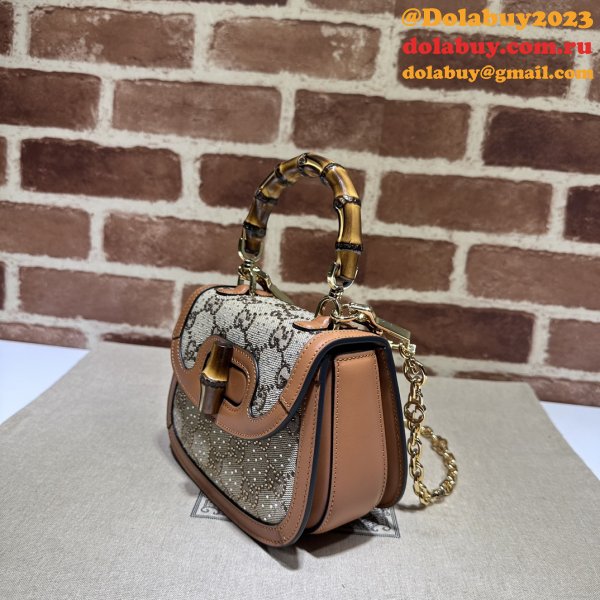 Gucci Inspired Bamboo 1947 735116 Top Handle 1:1 Mirror Bag