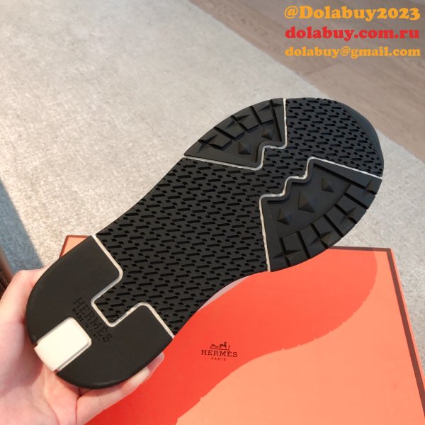 Wholesale Sneakers Leer Wit Hermes 1:1 Mirror Shoes