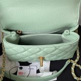 Perfect Handle Matelasse 2Way AS2215 Shoulder Bag CAVIAR 19CM