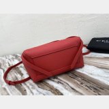 Celine Luxury nano belt red bag in grained calfskin