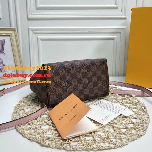 Louis Vuitton Clapton Backpack Damier Ebene N42262 Brown/Pink Copy