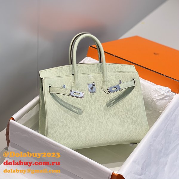 HERMES BIRKIN 25CM HALF HUMAN HANDMADE STICHING Replica