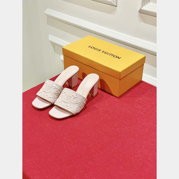 Replica LOUIS VUITTONS Neo Revival Flat Mule Shoes