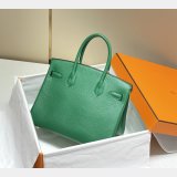 HERMES BIRKIN 25CM HALF HUMAN HANDMADE STICHING Replica