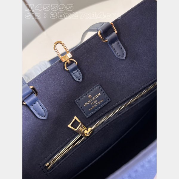 Onthego Louis Vuittons Cheap M47084 Navy Monogram Empreinte Bag